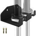 KSWLOR Heavy Duty Olympic Barbell Hanger,Vertical Barbell Mount Rack,Black Powder Coated Garage Gym Bar Wall Rack Space Saving Bar Holder Suitable for for Home, Commercial, Garage Gym