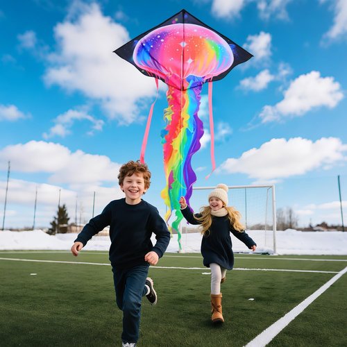 Large Easy-to-Fly Kite for Kids & Adults - Perfect for Outdoor Fun, Beach & Park Activities