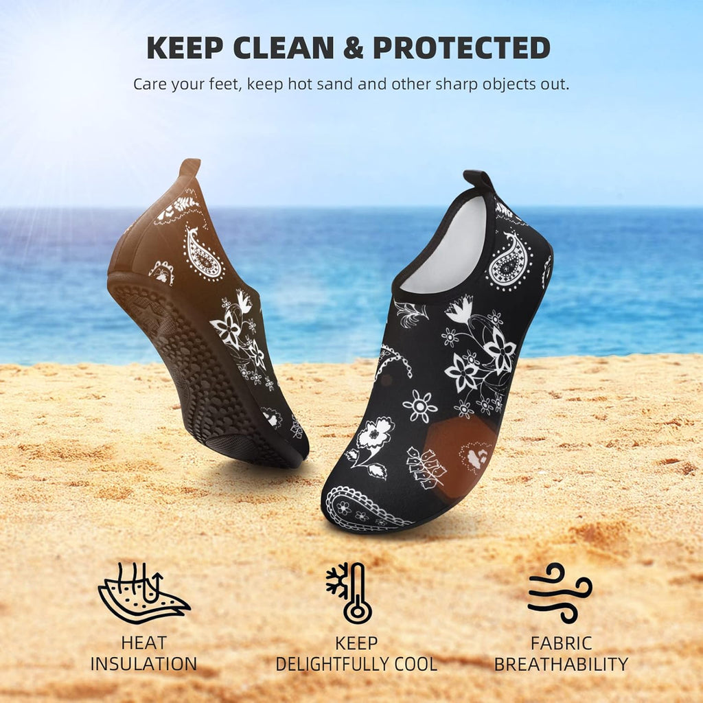 Skiennix Water Shoes - Quick-Dry Aqua Socks for Beach, Pool & Yoga | Adult & Youth Sizes Available