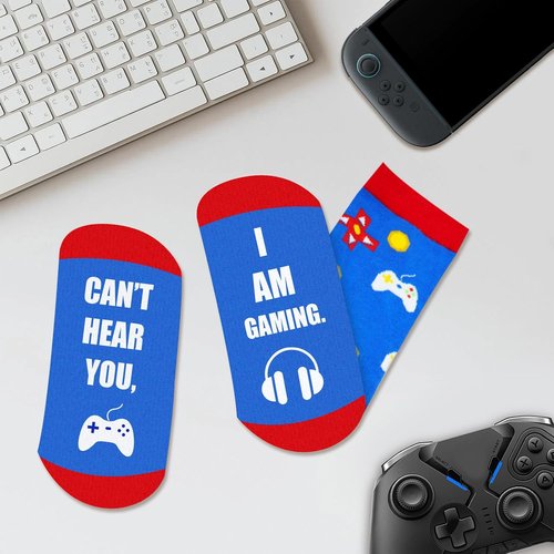 Auch Gaming Socks - Funny Christmas Gift for Men, Dads, and Teens | Perfect Stocking Stuffer