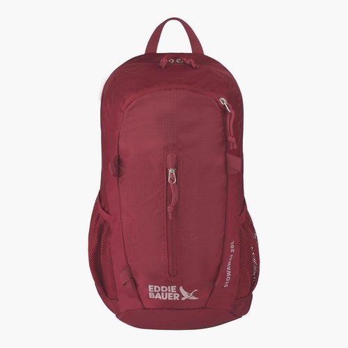 Eddie Bauer Stowaway Packable Backpack - Lightweight, Durable Travel Bag | 20L - Black Cherry