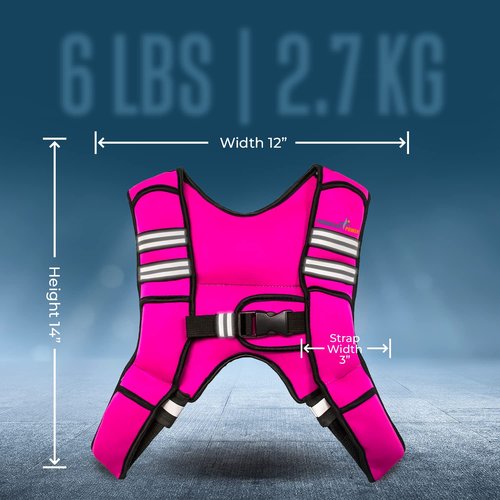 GYMNASTICS POWER Weighted Vest for Men and Women 6Lb/8Lb/10Lb/12Lb/15Lb/20Lbs Adjustable Workout Vest for Strength Training, Running, Cardio, Rucking, Fitness & Cross Training