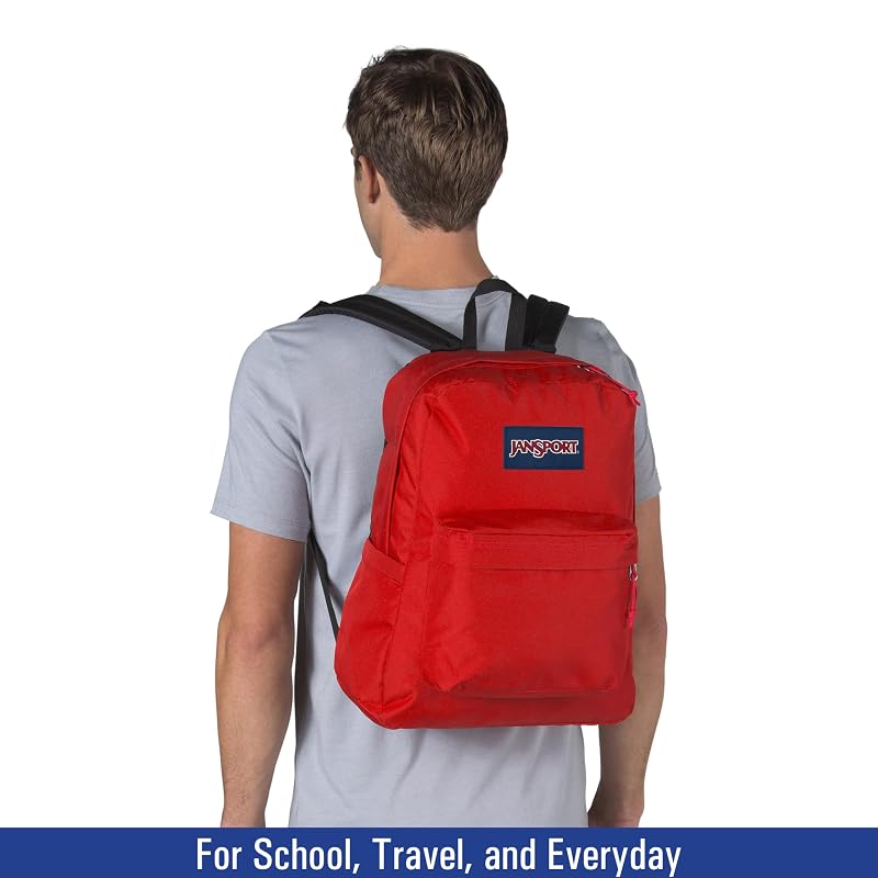JanSport Ohio State Buckeyes SuperBreak Plus Backpack with 15-Inch Laptop Sleeve - Red Tape