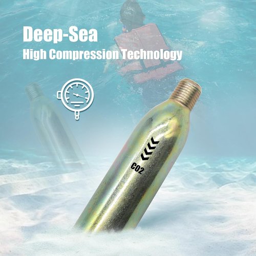 CO2 Cartridge - 24 Gram Metal Rearming Kit for Life Vest & PFD | Auto/Manual Compatibility