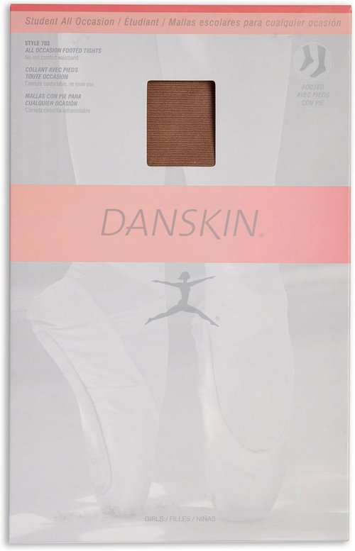 Danskin Girls' Dance Tights - Comfortable Footed Design for Flexibility | Perfect for Class and Performance