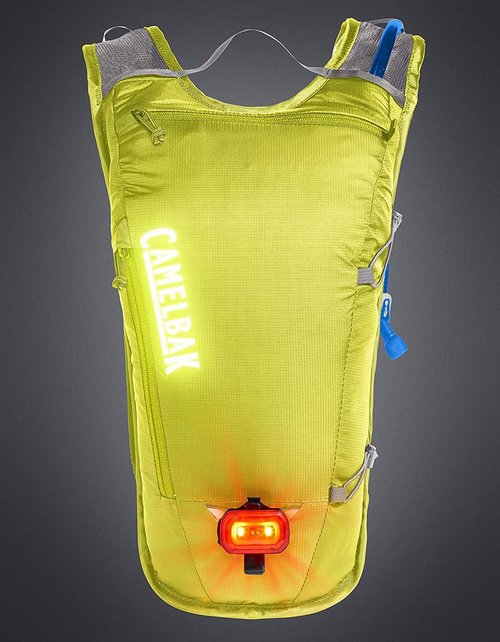 CamelBak Classic Light Bike Hydration Pack Safety Yellow/Silver, 70oz
