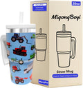 Skiennix 20-Oz Insulated Water Bottle - BPA-Free Double-Wall Stainless Steel Tumbler | Blue Farm Vehicle