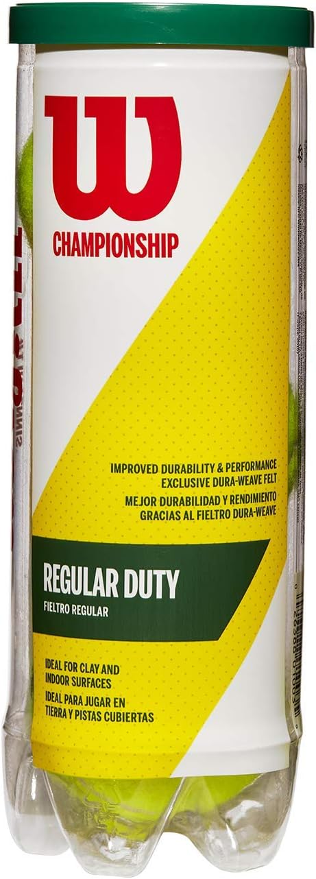 WILSON Championship Tennis Balls - High-Performance, Durable Design | Ideal for Competitive Play