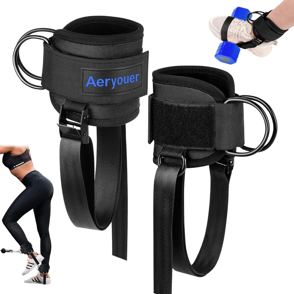 Skiennix Dumbbell Foot Attachment - Adjustable Tibialis Trainer for Home Leg Workouts | Ankle Weights & Straps