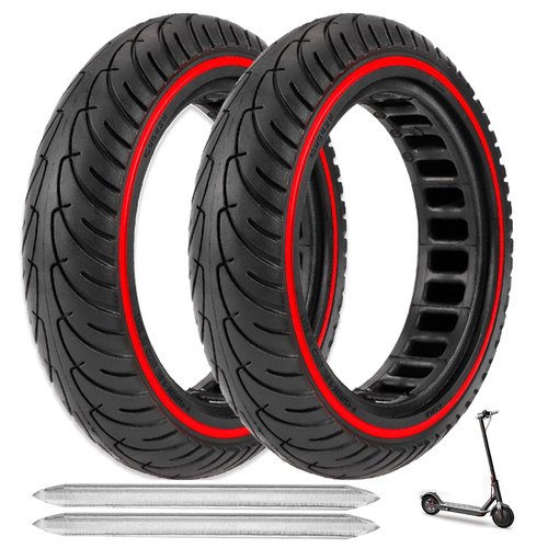 2PCS Solid Tires, 8.5x2 Inch Electric Scooter Replacement Wheels, 8 1/2'' Front or Rear Honeycomb Tire for Gotrax Gxl V2/XR/APEX Xiaomi M365/Pro Hiboy S2/S2R Hover-1 Journey and All 8.5'' Scooter Tire
