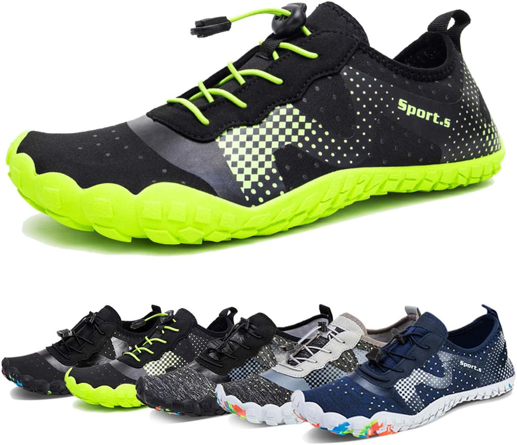 Skiennix Water Shoes for Men - Quick-Dry Barefoot Aqua Socks for Kayaking, Hiking & Outdoor Sports