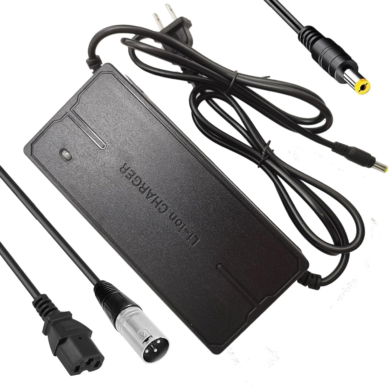 84V 3A XLR Charger - Universal 3 Plugs for 72V Lithium Batteries | Compatible with Scooters