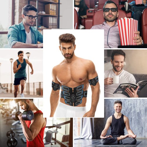 Fitness Belt Abs Stimulator Muscle Training Fitness Workout Equipment Ab Core Toner Belt for Abdominal/Arm/Leg For Home Use