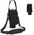 GOEWY Water Bottle Carrier Bag - Neoprene Holder for Stanley 40/30 oz Tumbler with Phone Pocket & Straps