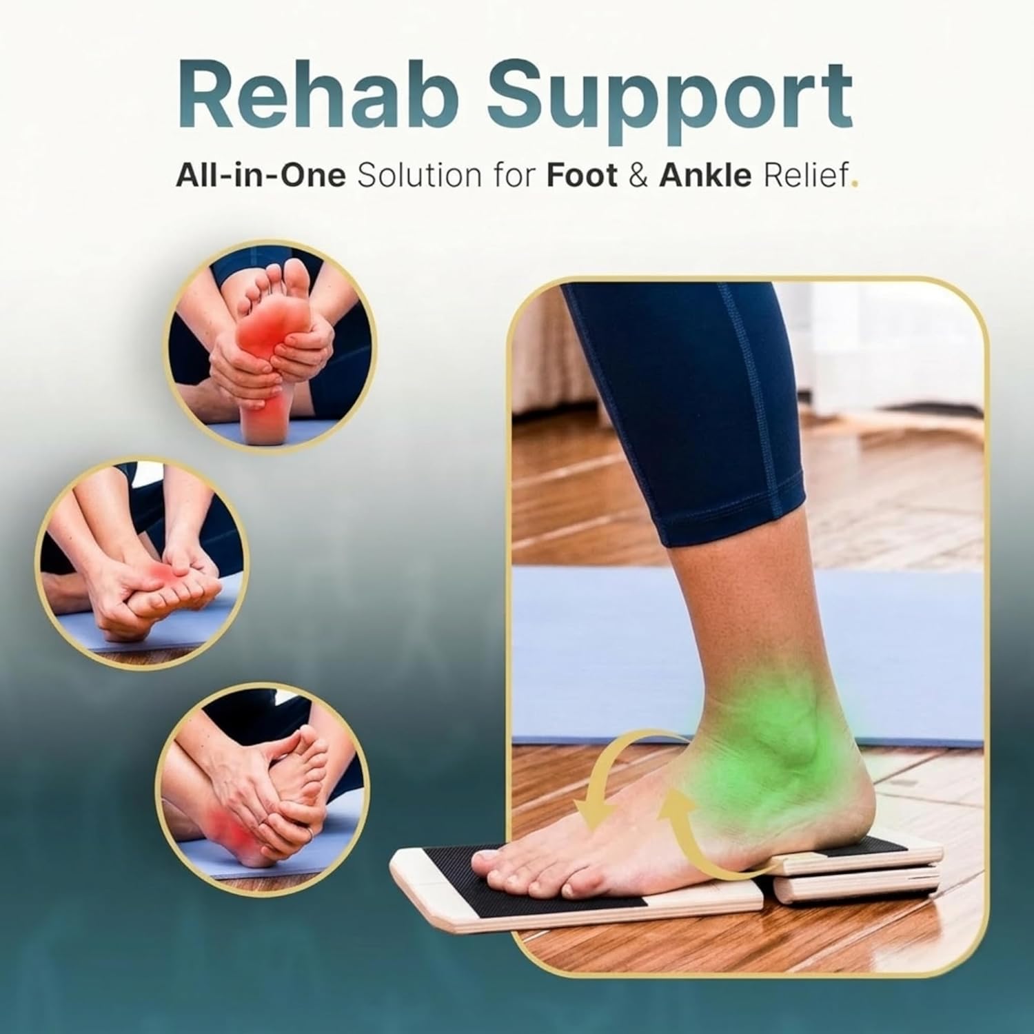 Skiennix Ankle Strengthener & Balance Trainer - Dual Difficulty Levels for Injury Recovery | HSA FSA Approved