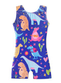 HOZIY 7-8 Year Old Gymnastics 7 Year Old for Girl Biketards Shorts Bike Tumbling Outfits Bodysuits Rainbow Dinosaur Blue Navy Sparkle Rainbow Dinosaur Sparkle