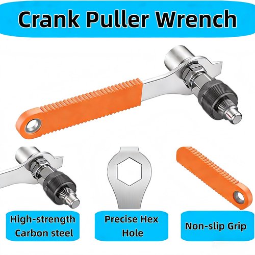 Chigadper Bike Crank Removal Tool Bike Crank Extractor Bottom Bracket Remover with 16mm Wrench Mountain Bike Maintenance and Repair Tool kit