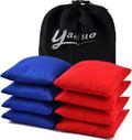 Regine Switzerland Set of 8 Cornhole Bags - Double-Sided, Weather-Resistant Bean Bags with Tote Bag