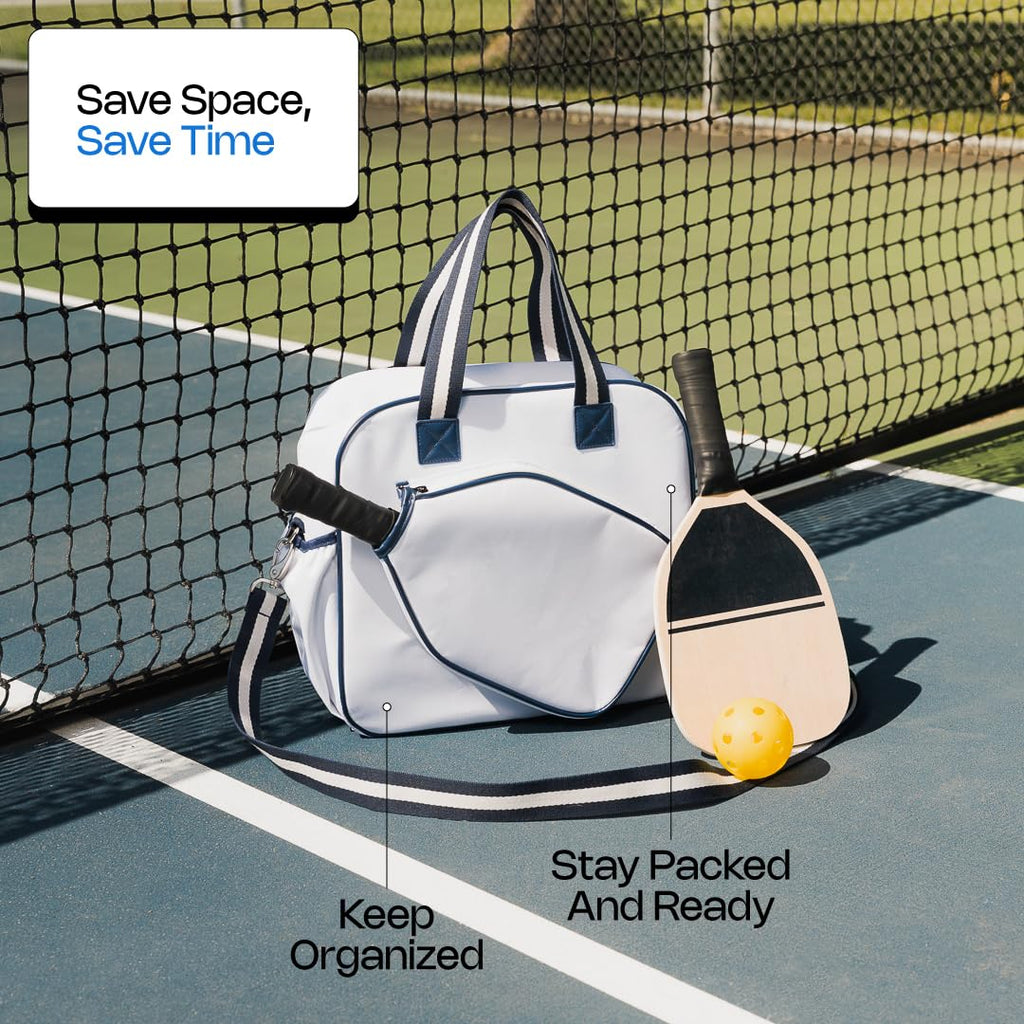 Premium Pickleball accessories - Adjustable Sling w/Side Pocket for Paddle- Fashionable Sport Bag for Women - Pickleball Bag for Women by Kryn