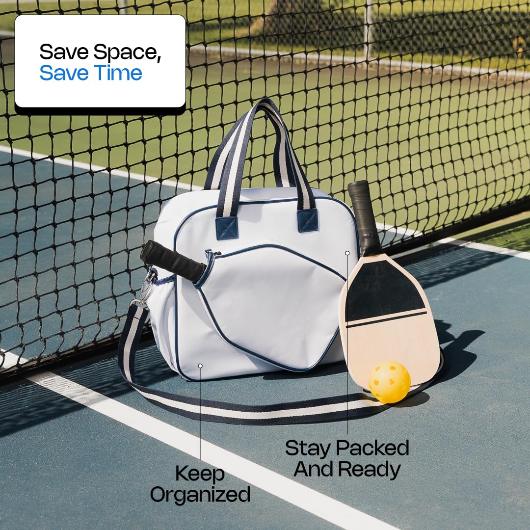 Premium Pickleball accessories - Adjustable Sling w/Side Pocket for Paddle- Fashionable Sport Bag for Women - Pickleball Bag for Women by Kryn