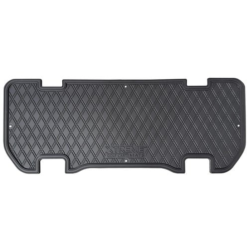 Xtreme Mats Rubber MadJax E Series Compatible Rear Seat Kit Foot Rest Mat Full Coverage Floor Mat for Golf Carts (All Black)