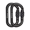 CAMNAL Screwgate Locking Climbing Carabiner Clips, Heavy Duty Carabiners UIAA Certified 25KN, Rock Climbing Carabiner Screw Lock for Rock Climbing, Mountaineer, Hammock, Rappelling, Outdoor Equipment