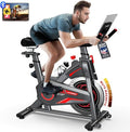 HARISON Exercise Bike - Magnetic Stationary Indoor Cycling Bike with Adjustable Resistance & 380lb Capacity