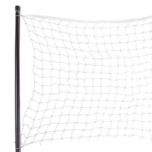 Badminton Set - Backyard Games Include 4 Badminton Rackets, 3 Birdies, Regulation-Size Net with Pole Stakes and Carry Bag - Outdoor Sports by Hey Play