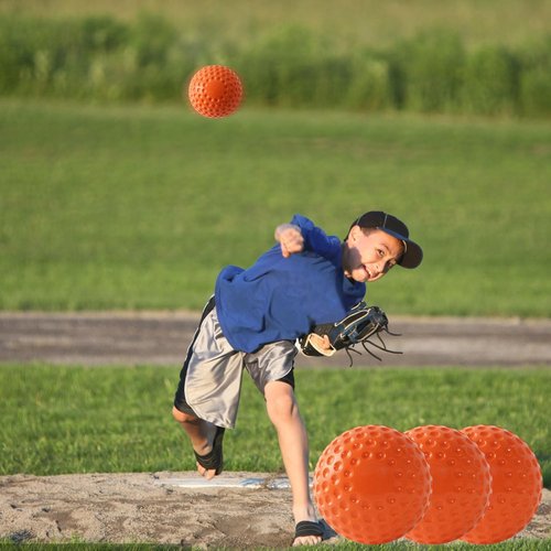 Baseballs 12 Pack - Dimpled 9-Inch Pitching Machine Baseballs for Hitting & Fielding Practice