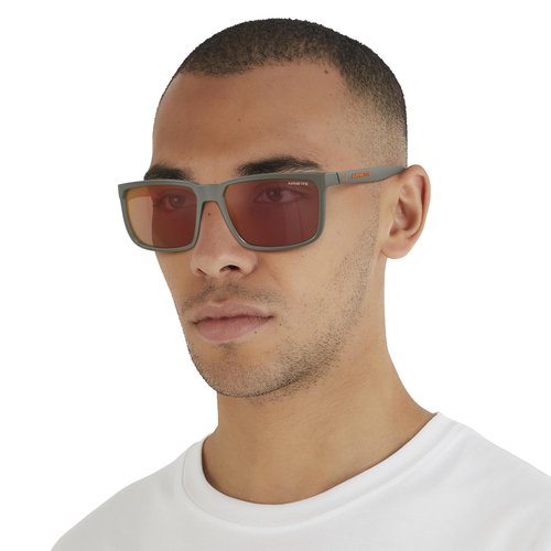 ARNETTE Sunglasses AN 4251 28546R Matte Military/Grey Mirror Orange/Yellow Policarbonate Standard