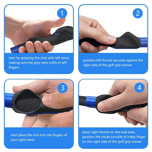 Nylvian Golf Grip Trainer Club - Improves Grip Strength, Accuracy & Swing, Trains Correct Hand Position for Superior Performance - Golf Training Aid for All Levels