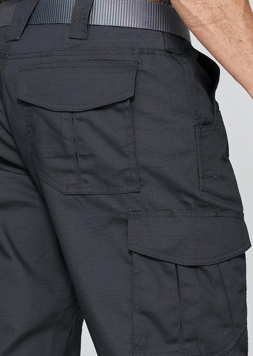 Cargo Pants for Mens Breathable Ripstop Cargo Work Pants Outdoor Quick Dry Stretch Tactical Construction Hiking Travel Pants with 9 Pockets Black 36Wx32L