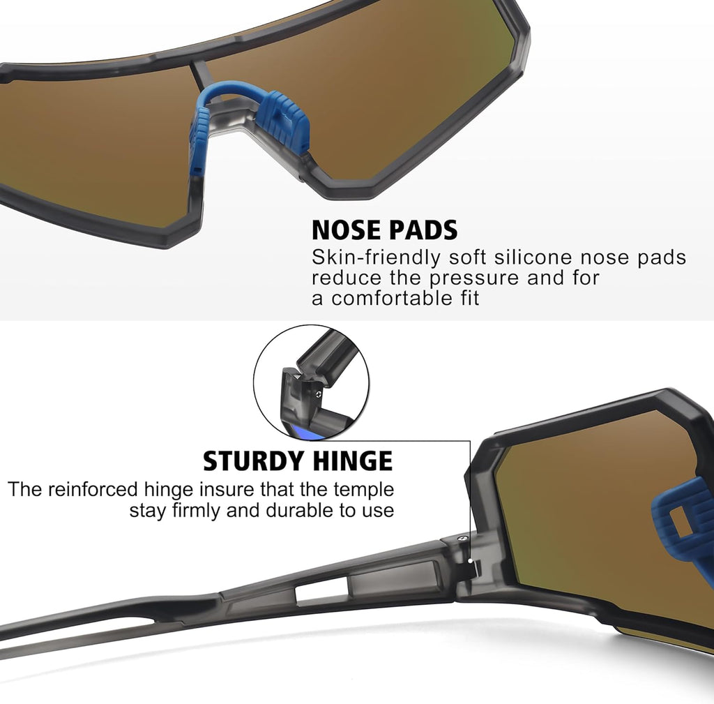 StoryCoast Polarized Sports Sunglasses - UV400 Protection for Men & Women | Ideal for Driving, Fishing & Cycling