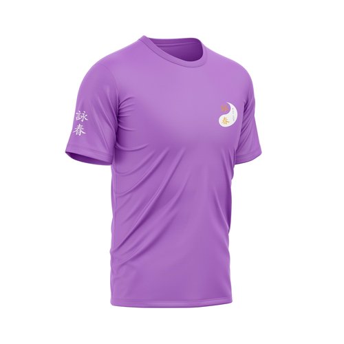 TAO MARTIAL Wing Chun T-Shirt Quick Dry Lightweight Breathable Sport Tshirt, ST222 (Lilas, Size L)