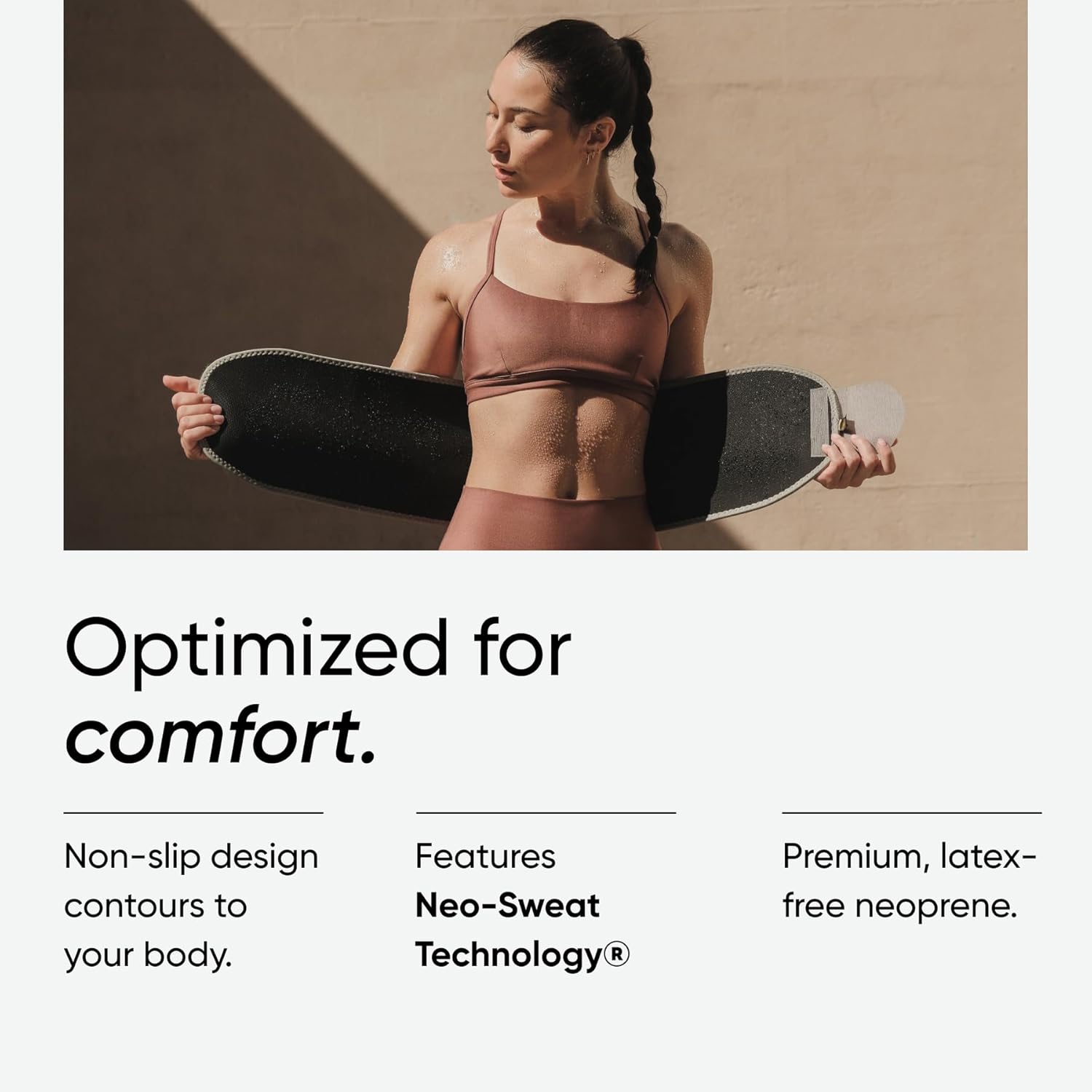 Sports Research Sweet Sweat Waist Trimmer - Premium Sweat Enhancing Fitness Band for Effective Workouts