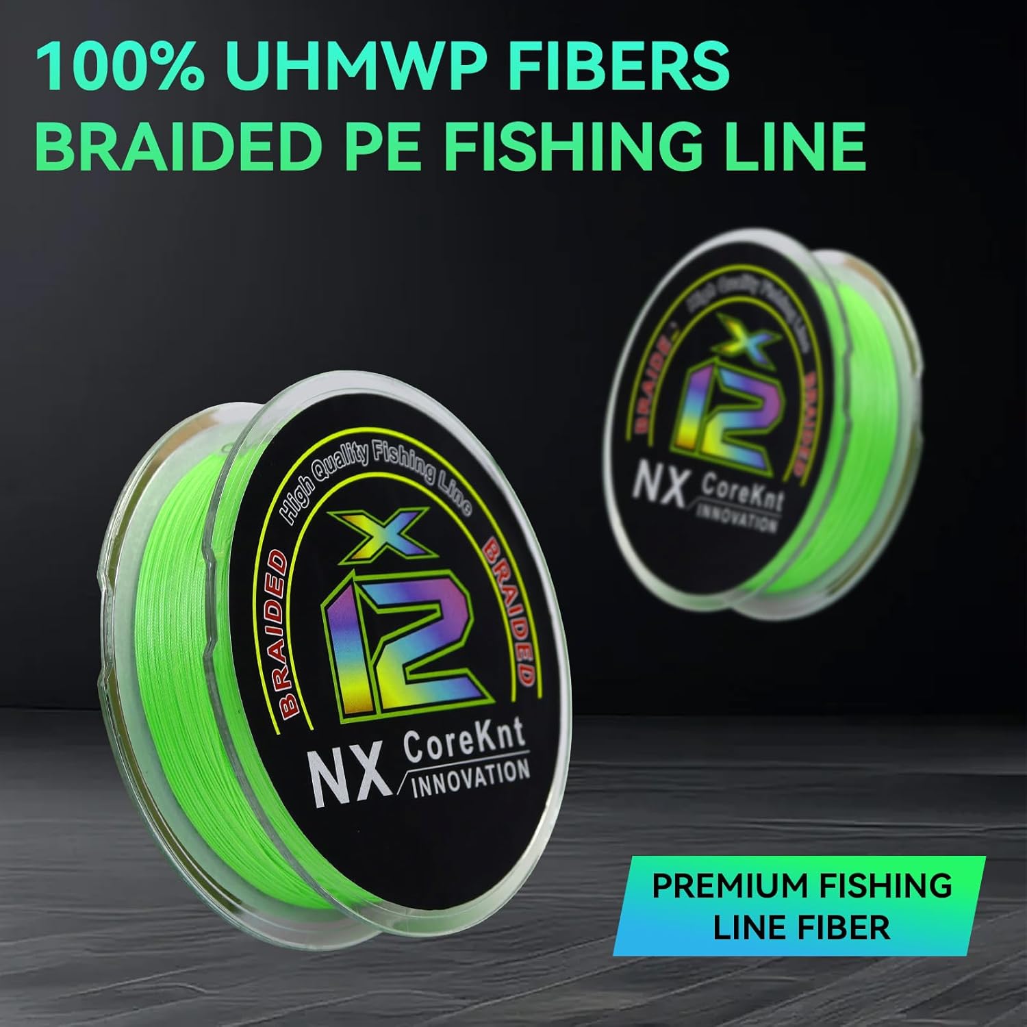 Pro Grade Braided Fishing Line by [Brand Name] - 12 Strands, Abrasion Resistant, Zero Stretch - Ideal for Saltwater & Freshwater