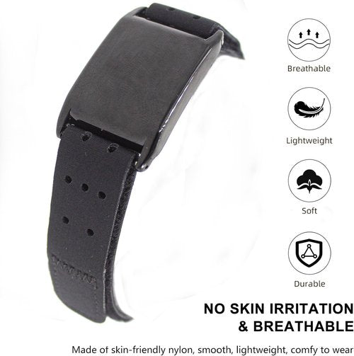 Orisell [2 Pack] Arm Band Compatible with Whoop 5.0 Bicep Band, Soft Breathable Lycra Adjustable Strap with Case for Whoop 5.0 One Peak MG/LIFE (ECG Not Support) (Black-Grey)