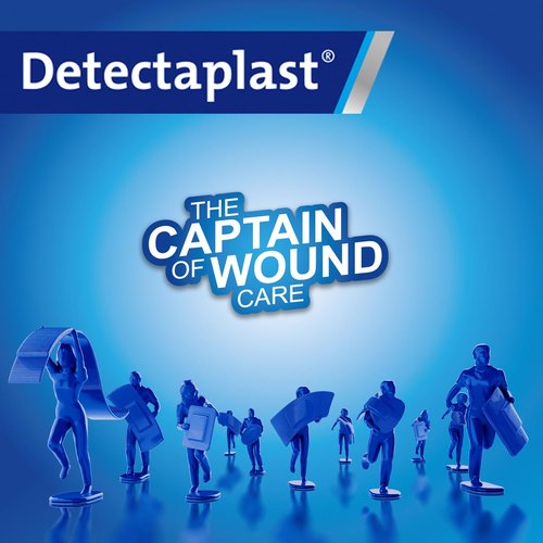 Detectaplast Wound Dressing, self-Adhesive Dressing for Wounds and Injuries, Waterproof Bandaid roll for Food handling, Super Elastic, 2,36 x 177 inches