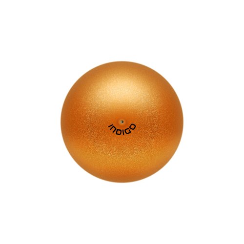DRUNA Ball for Rhythmic Gymnastics with Glitter | Ideal for Training and Competition | Two Sizes (Orange, 15 cm)