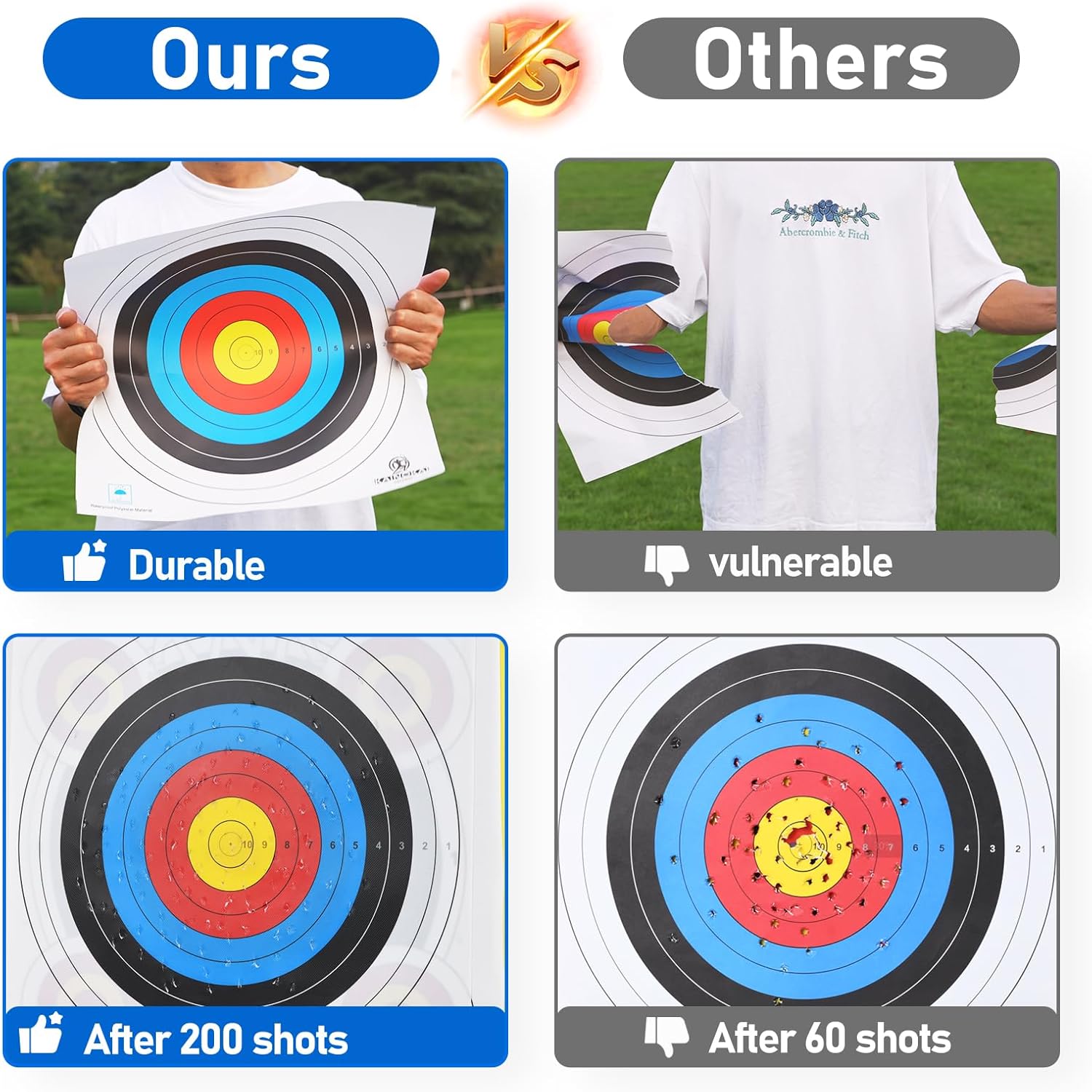 Skiennix Archery Targets - Durable Paper Targets for Compound Bows | Available in 40cm, 60cm, 80cm