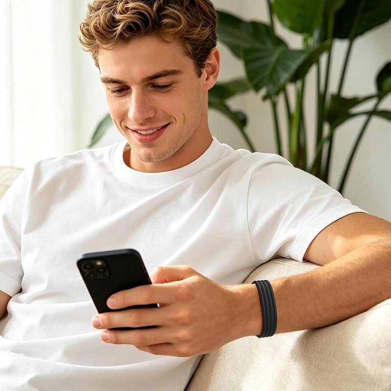 Google Fitbit Air Active Silicone Strap - Flexible Sport Band, Black