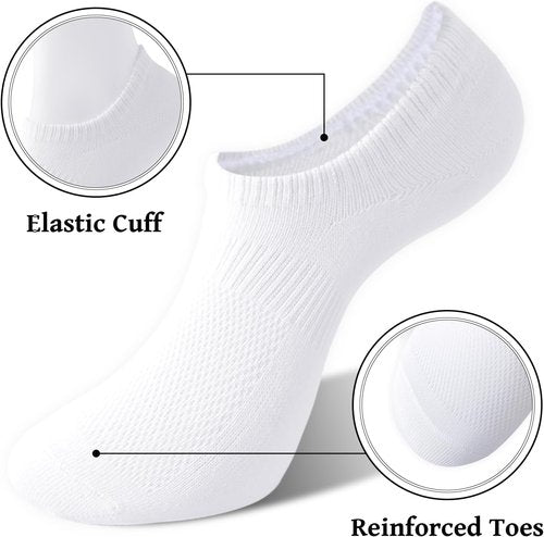 Irisbear Women's No Show Socks - Thin Cotton Non-Slip Low Cut - 6 Pairs for Ultimate Comfort