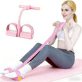 Skiennix Pedal Resistance Bands - Upgrade 6-Tube Manual Tension Training | Lightweight Natural Rubber for Yoga & Pilates