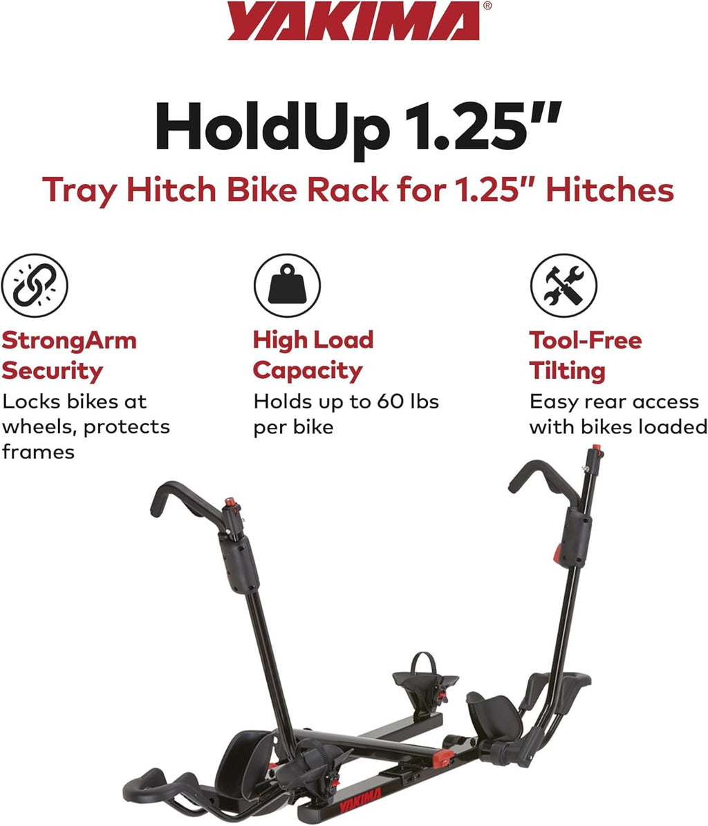 YAKIMA HoldUp Hitch Mount Bike Rack - Durable, Adjustable Design for 2 Bikes | Easy Installation