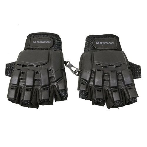 Maddog Sports Paintball & Airsoft Protective Combo Package | Padded Chest Protector, Half Finger Gloves, & Neck Protector – Lightweight Impact Protection for Youth, Teens, Up to Adult Medium Players