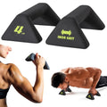 Push Up Handles with Ergonomic Handles and 4lb weight-Non-slip Parallettes Bars for Home Fitness Training, Push Up Stands Handle Perfect for Strength Training, HIIT, Boxing, black