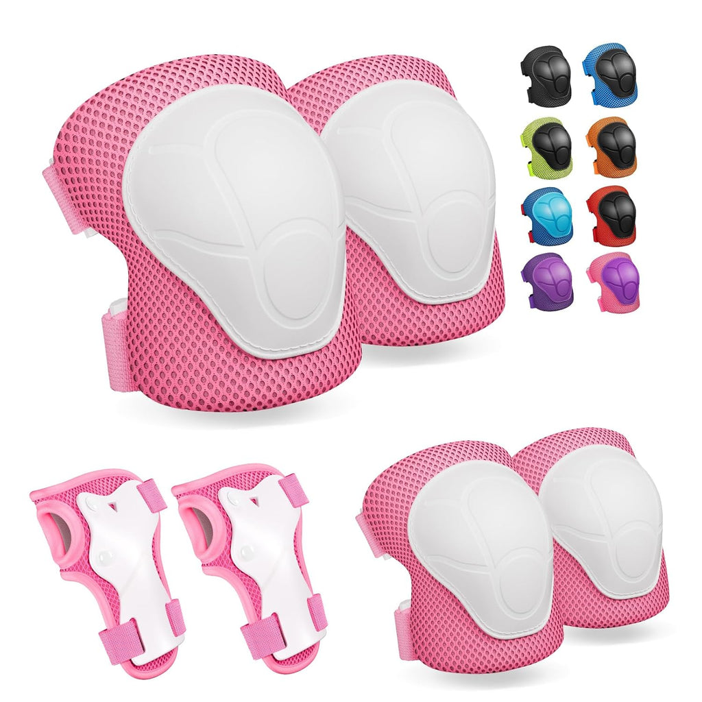 Skiennix Knee Pads Set - Protective Gear for Kids with Elbow Pads & Wrist Guards | 3-in-1 for Skating & Cycling