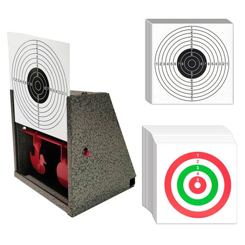 Atflbox BB Gun Trap Target with 20pcs Paper Targets and 100 x Color Target Papers