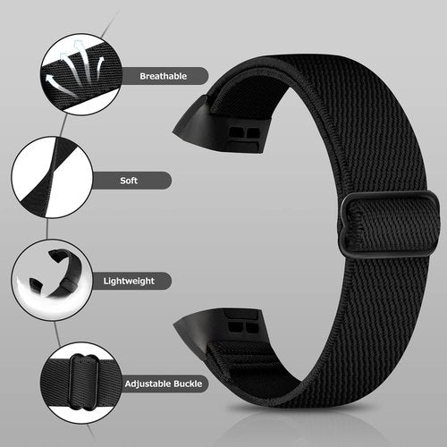 ShuYo 8 PACK Bands Compatible with Fitbit Charge 4 / Charge 3 / Charge 3 SE, Adjustable Replacement Watch Bands Fitness Sport Band Wristband for Women Men