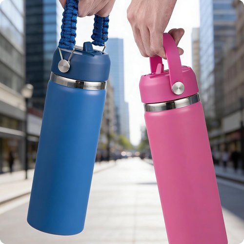 Hydro Flask Straw Lid - Replacement Wide Mouth Cap with Flex Straw for 12-64 oz Bottles